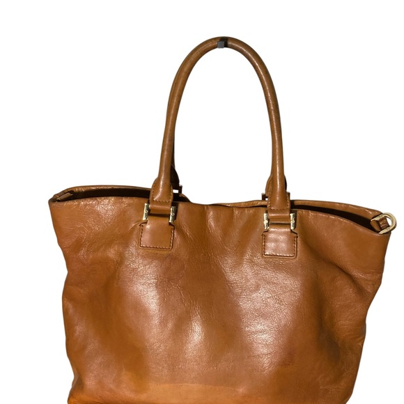 Tory Burch Large  Dena Tan Leather Tote bag - Picture 2 of 11